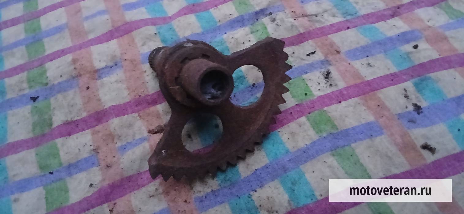 Заводной вал + сектор на мотоцикл ИЖ Планета-5 Юпитер-5 фото
