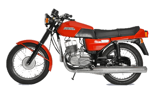 карточка мотоцикла Ява 638