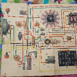 Изображение детали Схема проводки на мотороллер Муравей